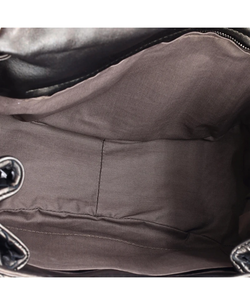 Pre-Owned Bottega Veneta Small Flap Messenger Bag Intrecciato Nappa