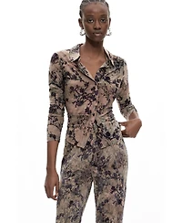 Desigual Women's Flocked Long Trousers