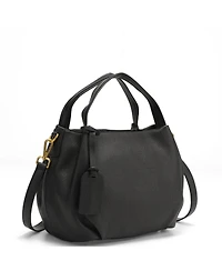Susu Vale Genuine Leather Slouchy Satchel Bag for Women, Soft Top Handle Shoulder Purse, Everyday Crossbody Handbag with Adjustable Strap
