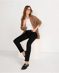 Lands' End Petite Mid Rise Straight Leg Jeans
