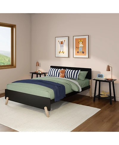 Max & Lily Mid-Century Modern Panel Bed