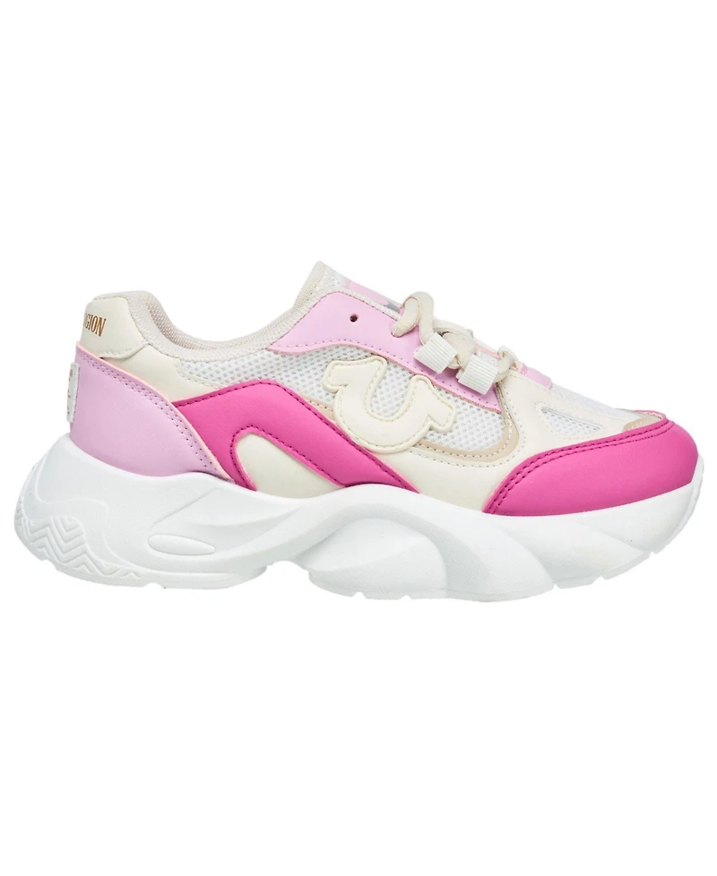 True Religion Little Girls Dreezy Chunky Logo Sneaker
