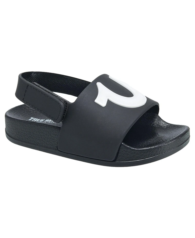 True Religion Little Boys 112 Horseshoe Logo Slide