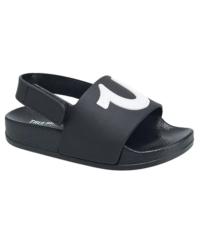 True Religion Little Boys 112 Horseshoe Logo Slide