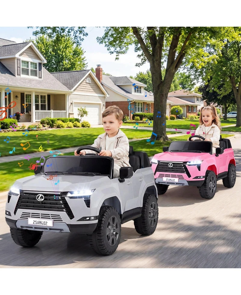 Sugift 24V 4WD Electric Ride-On Car with Remote Control, 44.5"L x 27.5"W x 23.5"H, One Rider, Ages 3+