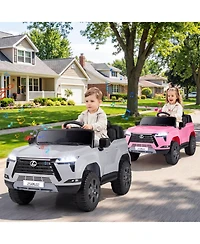 Sugift 24V 4WD Electric Ride-On Car with Remote Control, 44.5"L x 27.5"W x 23.5"H, One Rider, Ages 3+