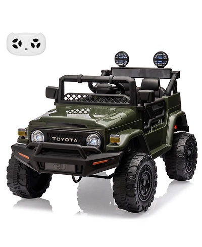 homfan Licensed Toyota Electric Ride On Truck with Remote Control and Led Lights, Up to 66 lbs, Ages 3+