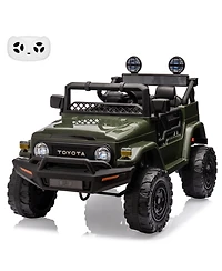 homfan Licensed Toyota Electric Ride On Truck with Remote Control and Led Lights, Up to 66 lbs, Ages 3+