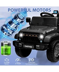 homfan 12V Twin-Motor Remote-Control Rechargeable Ride-On Truck, 66 lbs Capacity, Ages 3–5