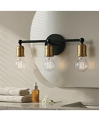 Busdays 3 Bathroom Vanity Light Industrial Farmhouse Wall Sconce Over Mirror for Bathroom Hallway Bedroom No Bulbs