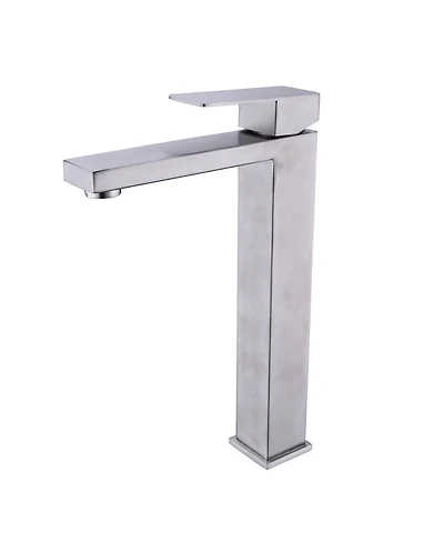 Busdays Brushed Nickel Single Handle Bathroom Vanity Sink Faucet Basin Mixer Tap