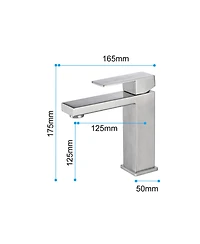 Busdays Single Handle Waterfall Spout Bathroom Faucet for Vanity Sink