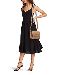 Anne Klein Buckle Convertible Medium Satchel Handbag