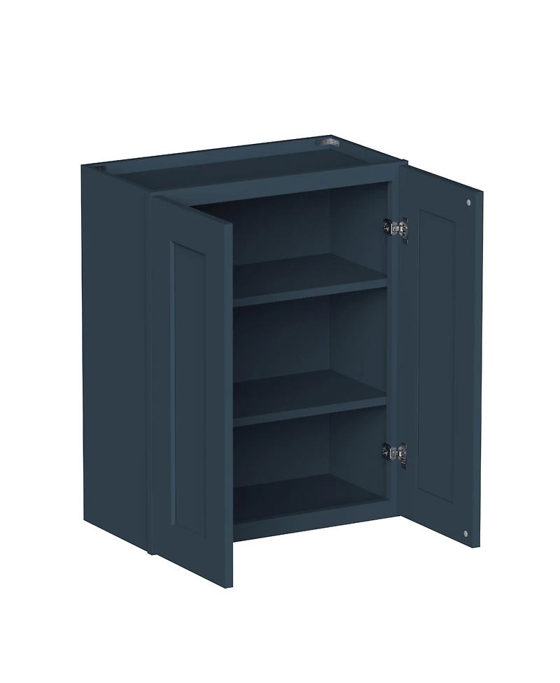 Boyel Living 24"x30" Ready to Assemble Kitchen Cabinet Solid Wood Frame Soft Close Hinges