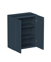 Boyel Living 24"x30" Ready to Assemble Kitchen Cabinet Solid Wood Frame Soft Close Hinges