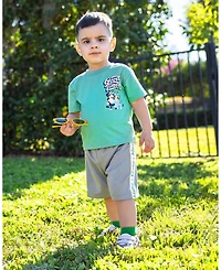 Bluey Toddler Boys Bingo T-Shirt and Mesh Shorts Outfit Set to