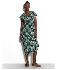 Apricot Women's Palm Geo Smock Waist Dress