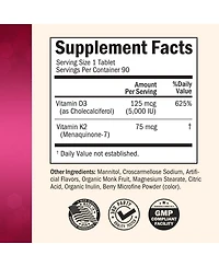BioSchwartz Bariatric D3 Plus K2 Dissolvable Tablets, Support Post Bariatric Wellness Routine, Cherry Strawberry Flavor, 90 Tablets