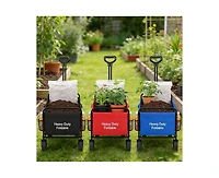 Mountaintop 680LBS Heavy Duty Folding Wagon Cart, All-Terrain Large Capacity, Camping Grocery Beach Sports Garden Home