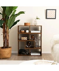 Gouun 3-Piece Modular Console Tv Stand with 6 Open Shelves for TVs