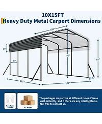 GarveeLife Metal Carport Shelter