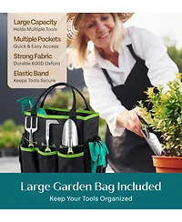 Xdovet Heavy Duty Gardening Tools Set With Potting Mat