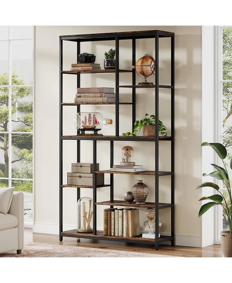 Tribesigns 8-Tier 79 Inch Tall Bookshelf
