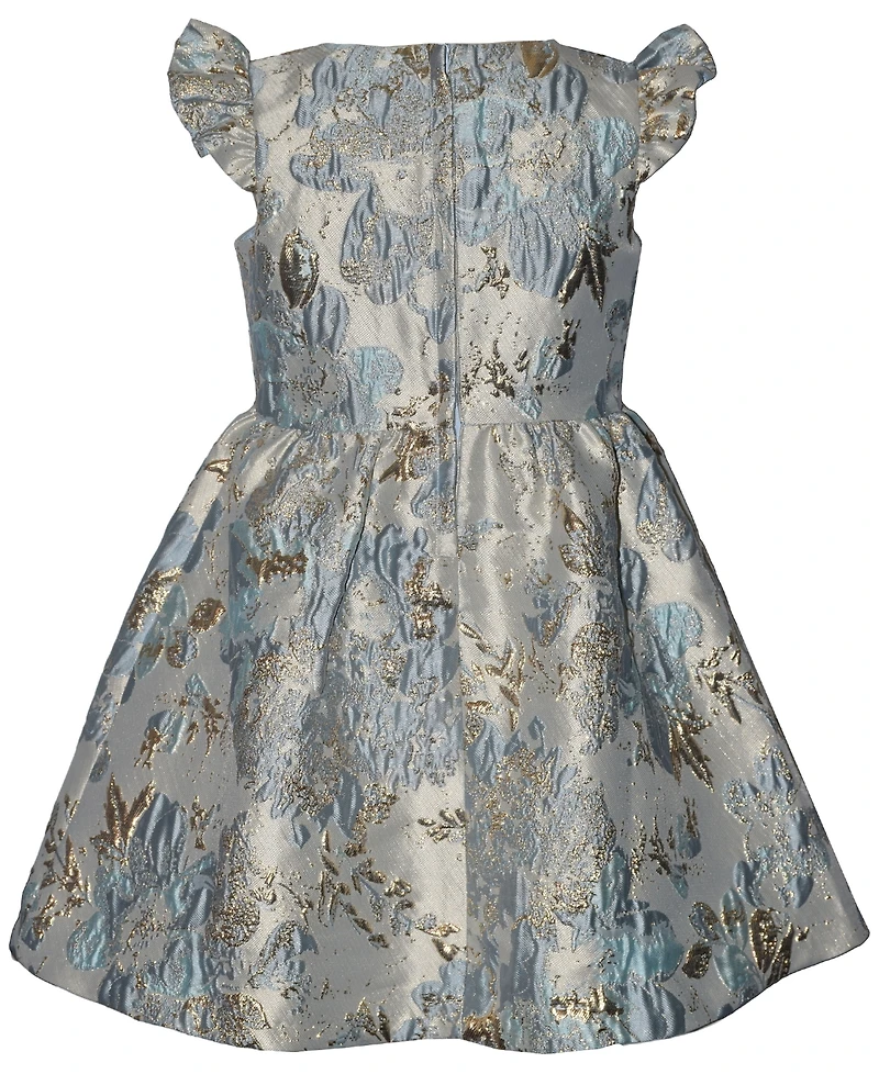 iApparel Girls' 2T-6X Jacquard Party Short-Sleeve Dress