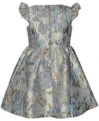 iApparel Girls' 2T-6X Jacquard Party Short-Sleeve Dress