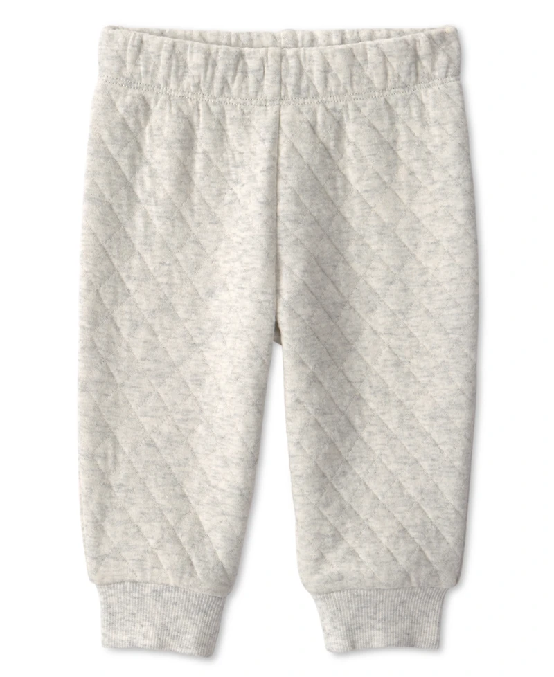 Carter's Baby Boys' Full-Zip Varsity Quilted Vest, Bodysuit and Pants, 3-Piece Set