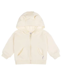 Gerber Baby 0M-24M Neutral Zip Front Sweatshirt, Artic Wolf