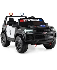 Hongge 24V 2-Seater Kids Ride-On Police Car with 4WD and Remote Control, Ages 3-8