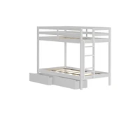 Grain & Grove Bear Furniture Plywood Twin/Twin with Underbed Storage Drawers