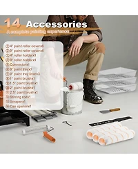 Xdovet T Roller Kit Extension Pole Brushes Wall Covers