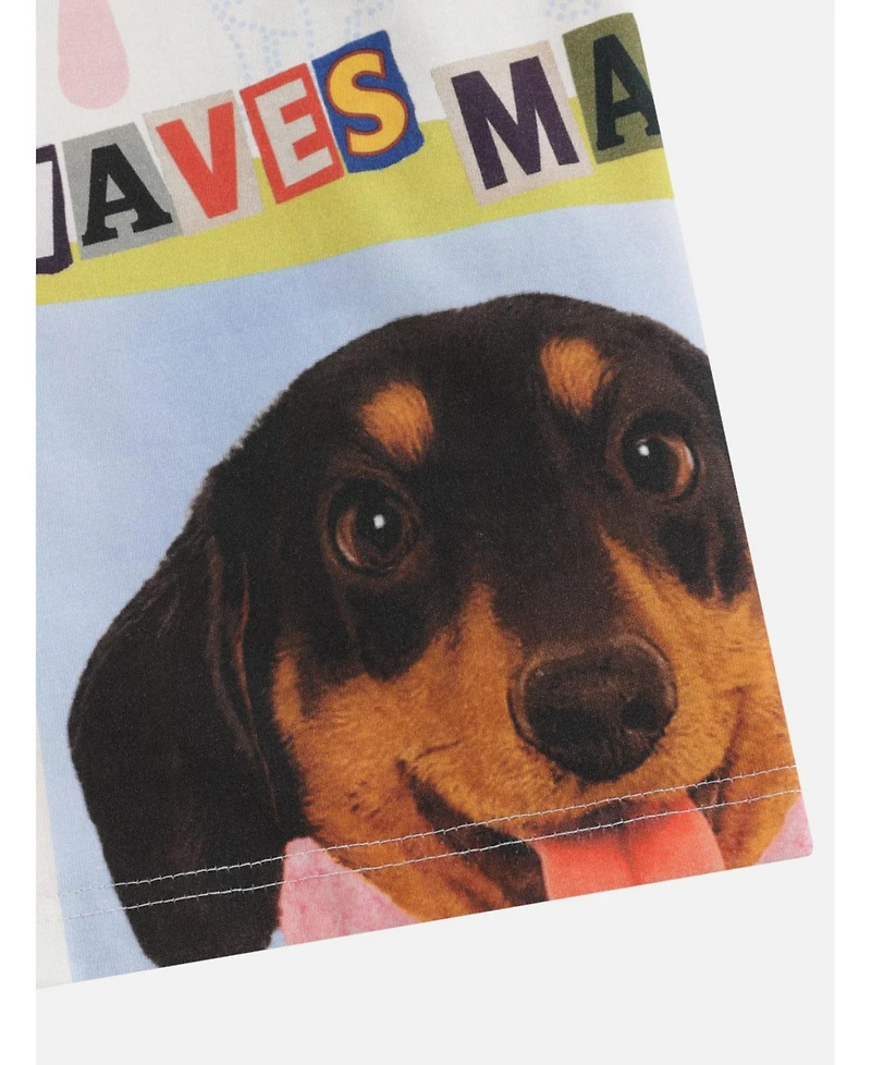 Aelfric Eden Women's Dachshund Collage Off-the-Shoulder Tee