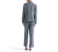 Jones New York Petite Plaid Double-Breasted Blazer