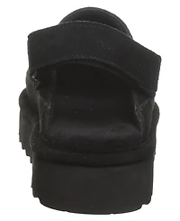 Bearpaw Women's Brooke Platform Suede Slip-On Clogs