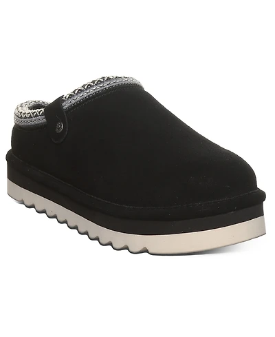Bearpaw Women's Calista Braided Trim Platform Clogs