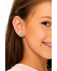Chanteur Kids Monkey Hypoallergenic Earrings for Girls with Surgical Titanium Screwbacks