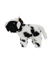 Mighty Jr Farm Cow 2 Pack , Durable Plush Squeaky Dog Toy