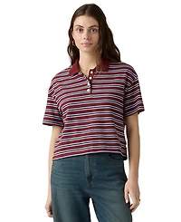 Levi's Women's Didion Rugby Short-Sleeve Collared Polo Shirt