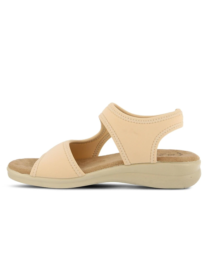 Flexus Women's Marya Ankle Strap Sandal with Adjustable