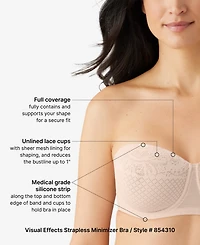 Wacoal Women's Visual Effects Strapless Minimizer Bra 854310