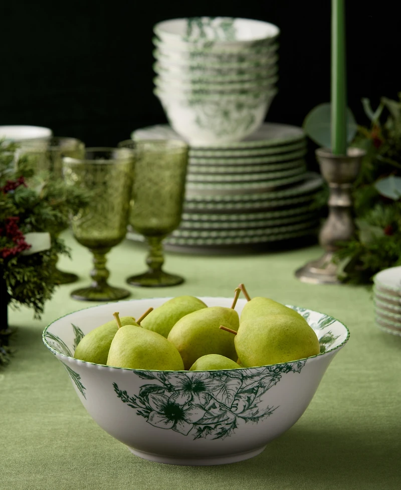 Certified International Winter Evergreen Deep Bowl