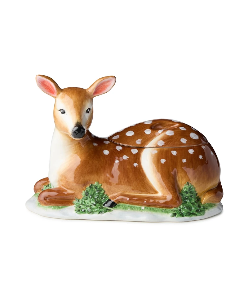Certified International Winter Cabin 3-d Cookie Jar