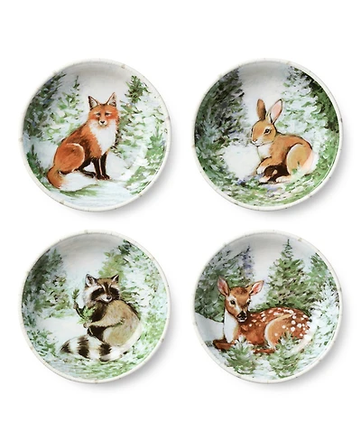 Certified International Winter Cabin Soup Bowls, Set of 4