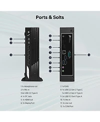 Msi Pro Business Mff Desktop, Intel Core i3, Intel Uhd Graphics, 16GB Ram, 256GB Ssd, Wi-Fi 6, Win11 Pro