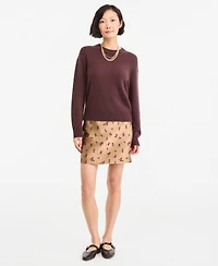 On 34th Women's Cashmere Crewneck Relaxed-Fit Sweater, Macy's Exclusive