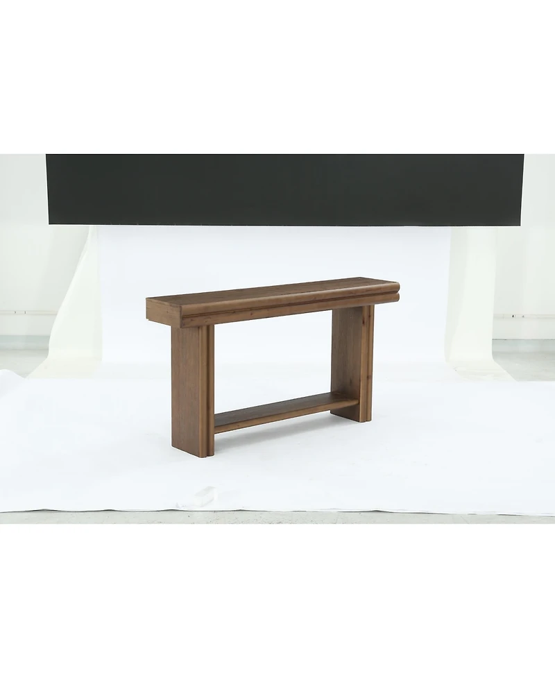 Tribesigns Solid Wood Console Sofa Table, Farmhouse Long Entryway Table Behind Couch