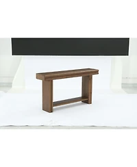 Tribesigns Solid Wood Console Sofa Table, Farmhouse Long Entryway Table Behind Couch